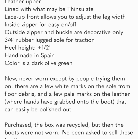 🖤 AMAZING Chacol 5278 Madison  lace up "combat" boots Sz 39 m 🖤made in Italy ❤ - Picture 6 of 6